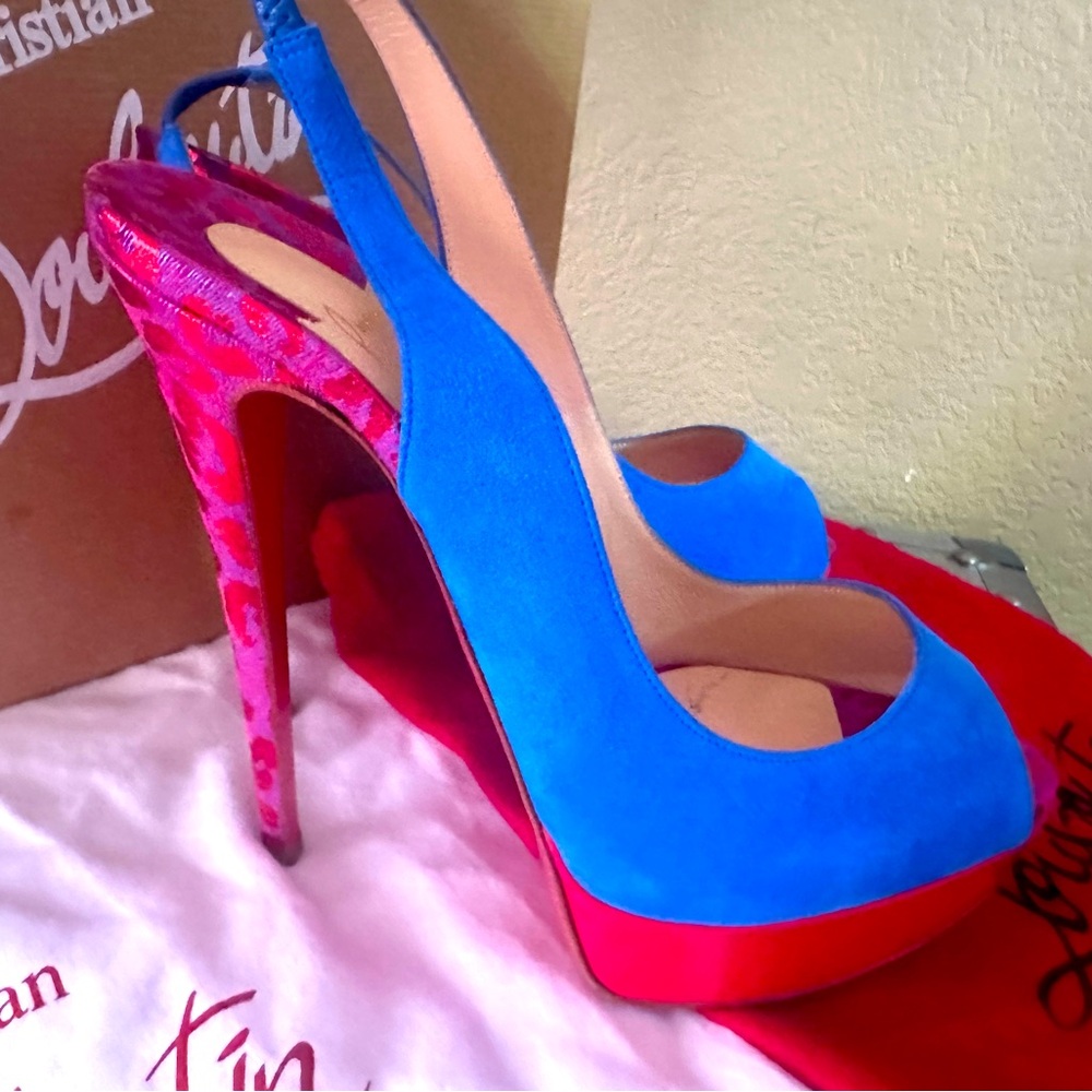 Christian Louboutin Lady Peep Sling Back 150